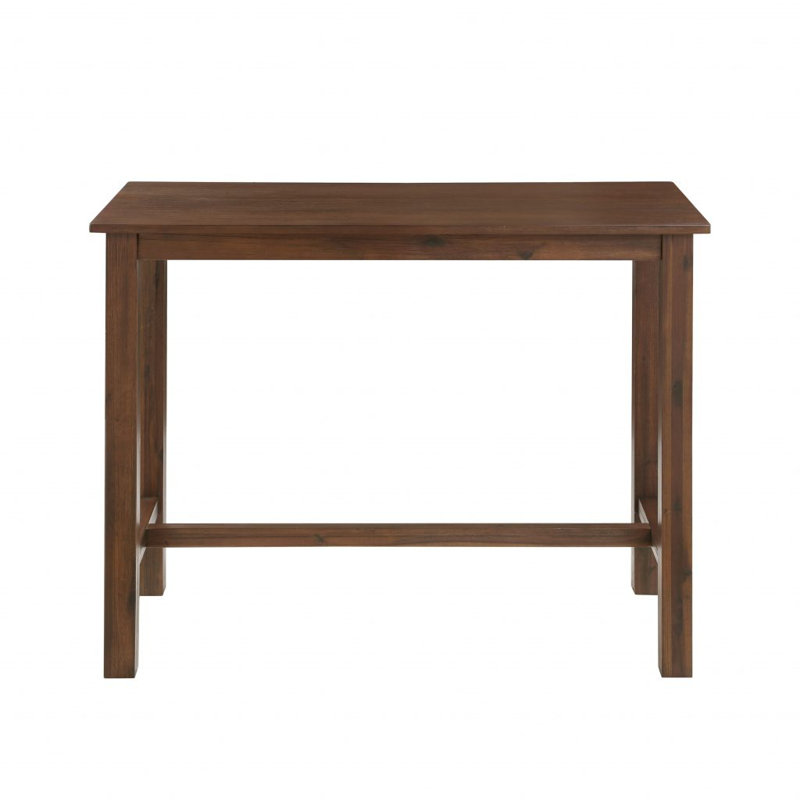 Colynn 4 Piece Solid Wood Dining Set Chestnut Wire Brush